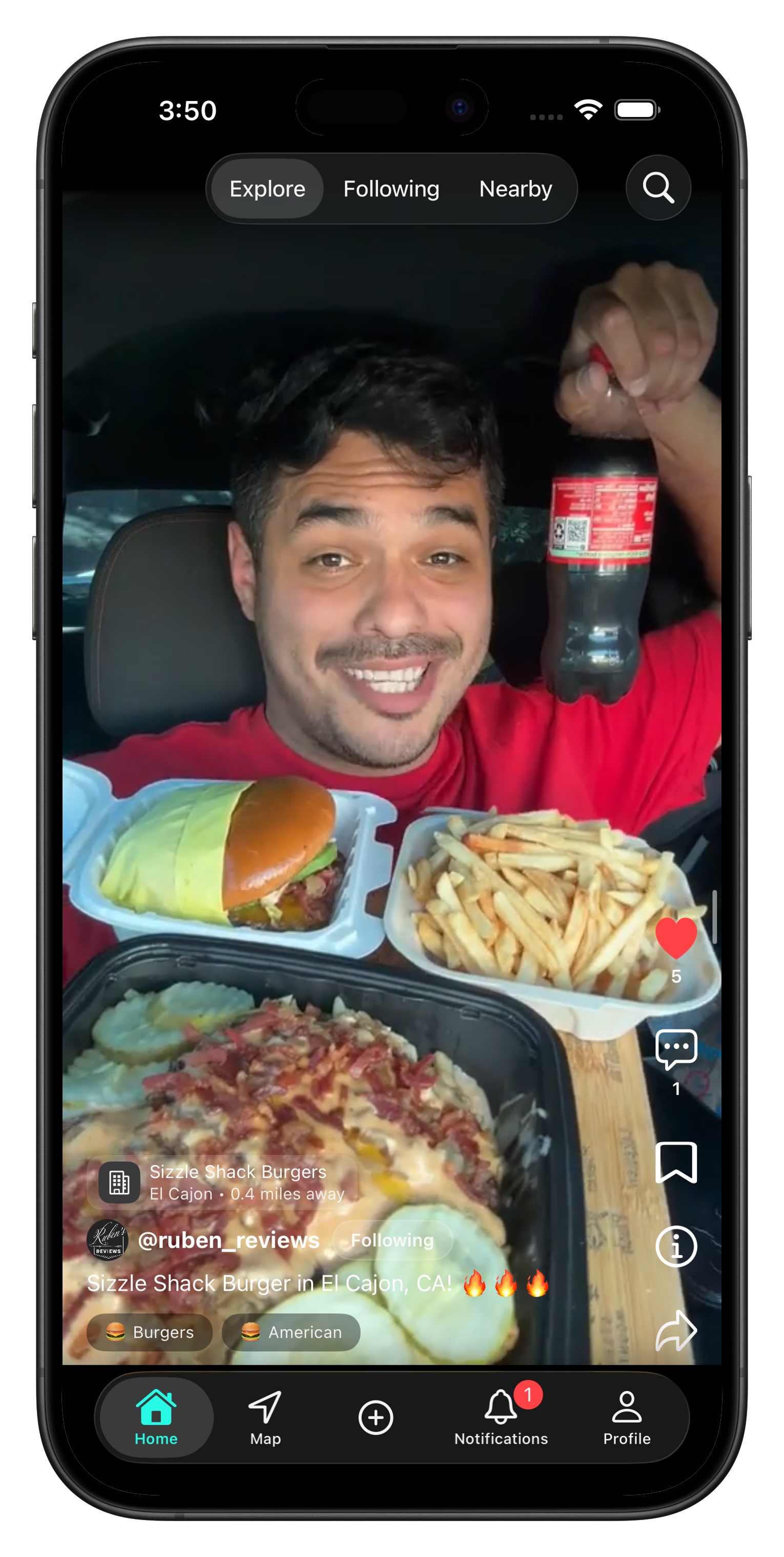 WhattaEat creator food video feed preview by Rubens Reviews